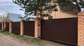 Забор из профнастила  2.5 м*78 м